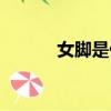 女脚是什么意思（女脚的意思）