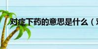 对症下药的意思是什么(对症下药含义)