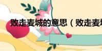 败走麦城的意思(败走麦城的意思解析)