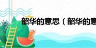 韶华的意思(韶华的意思是什么)