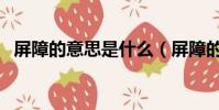 屏障的意思是什么(屏障的意思简单介绍)