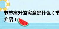 节节高升的寓意是什么(节节高升的寓意简单介绍)