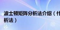 波士顿矩阵分析法介绍(什么是波士顿矩阵分析法)