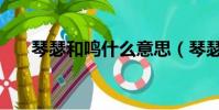 琴瑟和鸣什么意思(琴瑟和鸣的意思)