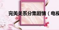 完美关系分集剧情(电视剧内容介绍)