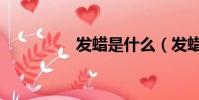 发蜡是什么(发蜡解释)