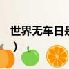 世界无车日是哪一天（世界无车日是9月22日）
