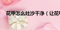 花甲怎么吐沙干净(让花甲吐沙的方法)