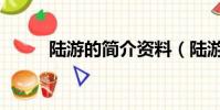 陆游的简介资料(陆游生平介绍)