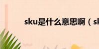 sku是什么意思啊(sku的含义)