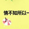 情不知所以一往情深的意思（一往情深的意思）