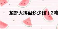 龙虾大拼盘多少钱(2吨重龙虾拼盘)
