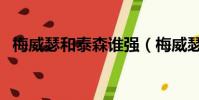 梅威瑟和泰森谁强(梅威瑟和泰森谁厉害)