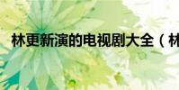 林更新演的电视剧大全(林更新否认结婚)