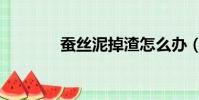 蚕丝泥掉渣怎么办(蚕丝泥)