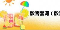 散客套词(散客)
