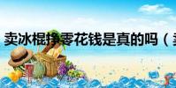 卖冰棍挣零花钱是真的吗(卖冰棍挣零花钱)