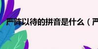 严阵以待的拼音是什么(严阵以待的拼音)