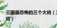 三国最恐怖的三个大将(五子良将vs五虎上将)