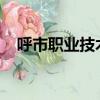 呼市职业技术学院2023招生简章（呼市）