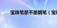 宝珠笔是不是钢笔(宝珠笔是什么)
