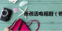 爸爸活电视剧(爸爸活)