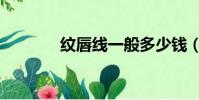 纹唇线一般多少钱(纹唇线)