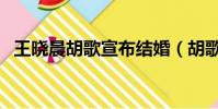 王晓晨胡歌宣布结婚(胡歌评论区被催婚)