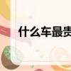 什么车最贵 排名第一名（什么车最贵）