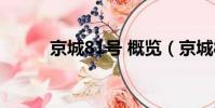 京城81号 概览(京城81号在哪)