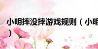 小明摔没摔游戏规则(小明摔倒了没游戏规则)
