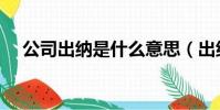 公司出纳是什么意思(出纳是什么意思)