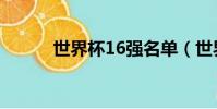 世界杯16强名单(世界杯16强)