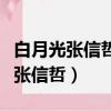 白月光张信哲是哪部电视剧的主题曲（白月光张信哲）