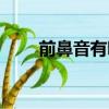 前鼻音有哪些音节（前鼻音有哪些）