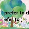 prefer to do rather than do等于什么（prefer to）