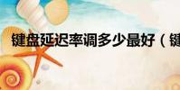 键盘延迟率调多少最好(键盘延迟怎么调)