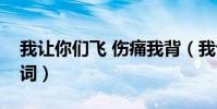 我让你们飞 伤痛我背(我让你飞伤痛我背歌词)