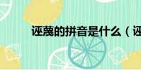 诬蔑的拼音是什么(诬蔑的拼音)