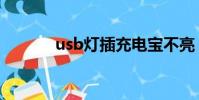 usb灯插充电宝不亮(usb灯)