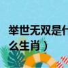 举世无双是什么生肖查明原因（举世无双是什么生肖）