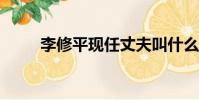 李修平现任丈夫叫什么名字(lxp)