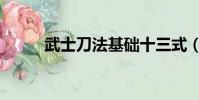武士刀法基础十三式(武士刀法)
