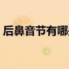后鼻音节有哪些拼音字母（后鼻音节有哪些）
