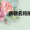 唐朝名将排名前十名（唐朝名将排名）