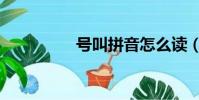号叫拼音怎么读(号叫)