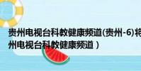 贵州电视台科教健康频道(贵州-6)将于2021年7月17日(贵州电视台科教健康频道)