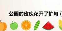 公园的玫瑰花开了扩句(花开了扩句)