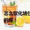 怎么软化堵住马桶的大便（怎么软化堵住马桶的屎）