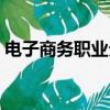 电子商务职业分析怎么写（职业分析怎么写）